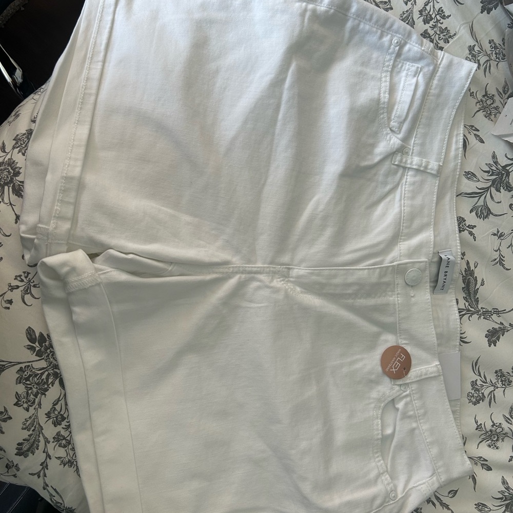 White Lane Bryant Girlfriend Shorts
